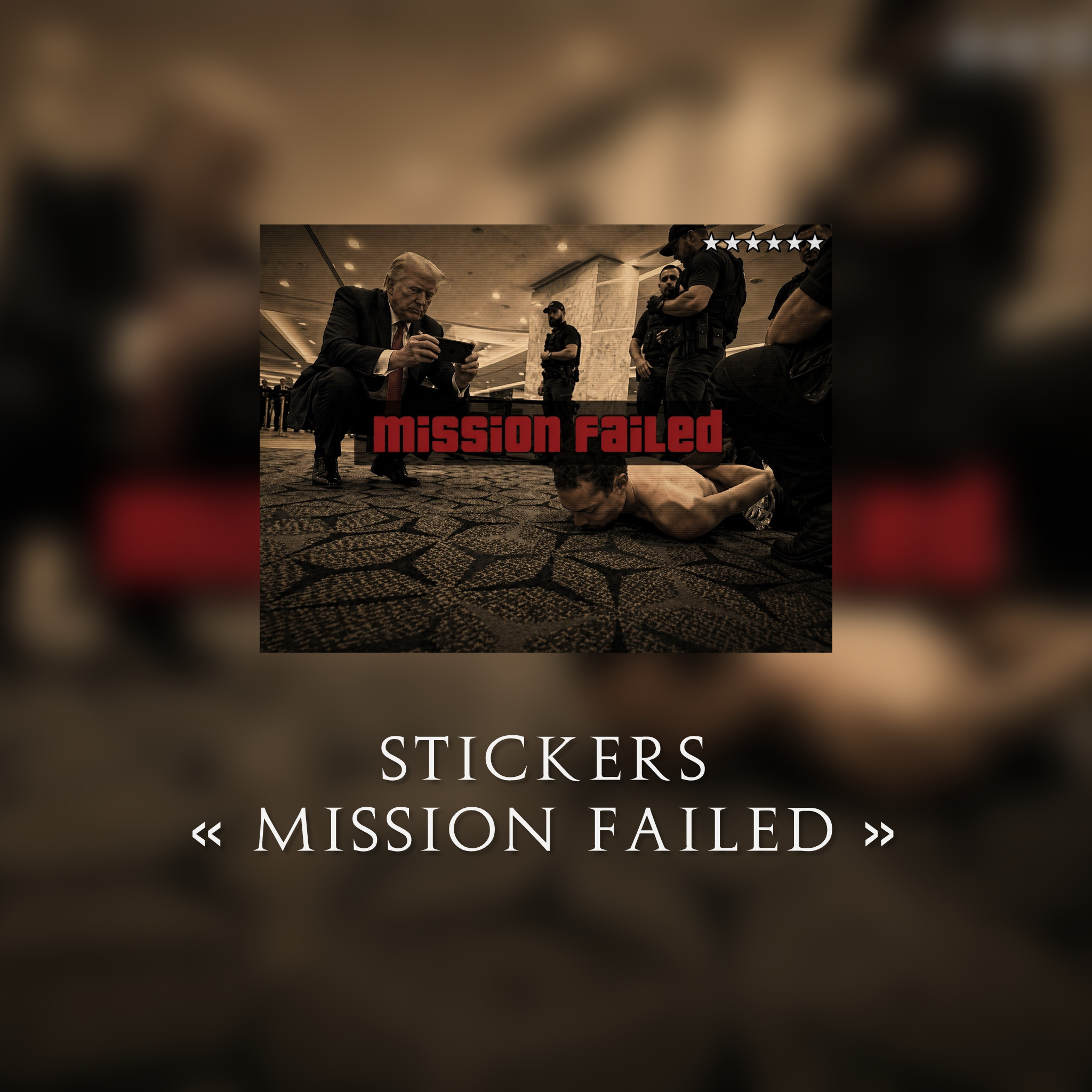Stickers « MISSION FAILED »
